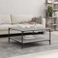 vidaXL Couchtisch Grau Sonoma 80x80x40 cm Holzwerkstoff vidaXL Couchtisch Grau Sonoma 80x80x40 cm Holzwerkstoff