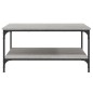 vidaXL Couchtisch Grau Sonoma 80x80x40 cm Holzwerkstoff vidaXL Couchtisch Grau Sonoma 80x80x40 cm Holzwerkstoff