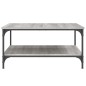 vidaXL Couchtisch Grau Sonoma 80x80x40 cm Holzwerkstoff vidaXL Couchtisch Grau Sonoma 80x80x40 cm Holzwerkstoff