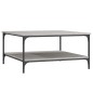 vidaXL Couchtisch Grau Sonoma 80x80x40 cm Holzwerkstoff vidaXL Couchtisch Grau Sonoma 80x80x40 cm Holzwerkstoff