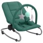 vidaXL Babywippe Grün Stahl vidaXL Babywippe Grün Stahl