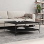 vidaXL Couchtisch Schwarz 100x100x40 cm Holzwerkstoff vidaXL Couchtisch Schwarz 100x100x40 cm Holzwerkstoff