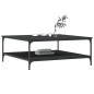 vidaXL Couchtisch Schwarz 100x100x40 cm Holzwerkstoff vidaXL Couchtisch Schwarz 100x100x40 cm Holzwerkstoff