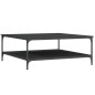 vidaXL Couchtisch Schwarz 100x100x40 cm Holzwerkstoff vidaXL Couchtisch Schwarz 100x100x40 cm Holzwerkstoff