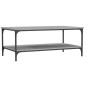 vidaXL Couchtisch Grau Sonoma 100x55x40 cm Holzwerkstoff vidaXL Couchtisch Grau Sonoma 100x55x40 cm Holzwerkstoff