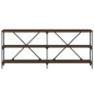 vidaXL Konsolentisch Braun Eiche 180x30x75 cm Holzwerkstoff und Eisen