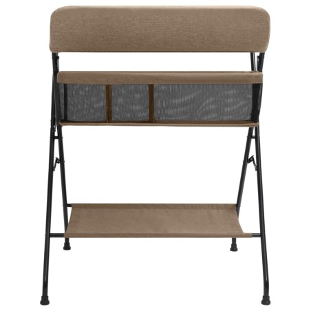 vidaXL Wickeltisch Taupe Eisen 