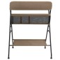 vidaXL Wickeltisch Taupe Eisen vidaXL Wickeltisch Taupe Eisen
