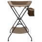vidaXL Wickeltisch Taupe Eisen vidaXL Wickeltisch Taupe Eisen