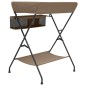 vidaXL Wickeltisch Taupe Eisen vidaXL Wickeltisch Taupe Eisen