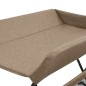 vidaXL Wickeltisch Taupe Eisen vidaXL Wickeltisch Taupe Eisen
