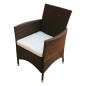 vidaXL 9-tlg. Garten-Essgruppe mit Auflagen Poly Rattan Braun vidaXL 9-tlg. Garten-Essgruppe mit Auflagen Poly Rattan Braun