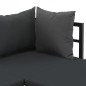 vidaXL 2-tlg. Garten-Ecksofa-Set mit Auflagen Aluminium WPC vidaXL 2-tlg. Garten-Ecksofa-Set mit Auflagen Aluminium WPC