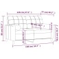 vidaXL 2-Sitzer-Sofa mit Zierkissen Weinrot 120 cm Stoff vidaXL 2-Sitzer-Sofa mit Zierkissen Weinrot 120 cm Stoff