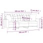 vidaXL 3-Sitzer-Sofa mit Zierkissen Grau 180 cm Kunstleder vidaXL 3-Sitzer-Sofa mit Zierkissen Grau 180 cm Kunstleder
