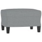 vidaXL 3-Sitzer-Sofa mit Hocker Hellgrau 180 cm Stoff vidaXL 3-Sitzer-Sofa mit Hocker Hellgrau 180 cm Stoff
