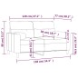 vidaXL 2-Sitzer-Sofa mit Zierkissen Weinrot 120 cm Stoff vidaXL 2-Sitzer-Sofa mit Zierkissen Weinrot 120 cm Stoff