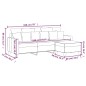 vidaXL 3-Sitzer-Sofa mit Hocker Hellgrau 180 cm Stoff vidaXL 3-Sitzer-Sofa mit Hocker Hellgrau 180 cm Stoff