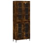 Highboard Räuchereiche 69,5x34x180 cm Holzwerkstoff Highboard Räuchereiche 69,5x34x180 cm Holzwerkstoff