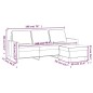 vidaXL 3-Sitzer-Sofa mit Hocker Braun 180 cm Stoff vidaXL 3-Sitzer-Sofa mit Hocker Braun 180 cm Stoff