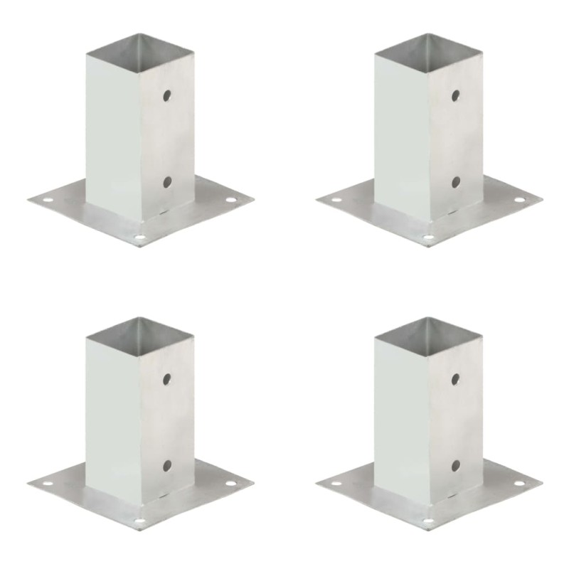 vidaXL Pfostenanker 4 Stk. Verzinktes Metall 71 mm vidaXL Pfostenanker 4 Stk. Verzinktes Metall 71 mm