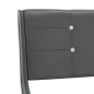 vidaXL Bettgestell Grau Kunstleder 180 x 200 cm vidaXL Bettgestell Grau Kunstleder 180 x 200 cm