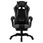 vidaXL Gaming-Stuhl mit RGB LED-Leuchten Grau und Schwarz Kunstleder vidaXL Gaming-Stuhl mit RGB LED-Leuchten Grau und Schwarz Kunstleder
