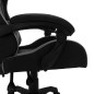 vidaXL Gaming-Stuhl mit RGB LED-Leuchten Grau und Schwarz Kunstleder vidaXL Gaming-Stuhl mit RGB LED-Leuchten Grau und Schwarz Kunstleder
