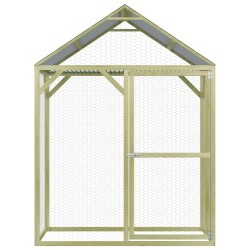 vidaXL Hühnerkäfig 1,5x1,5x2 m Imprägniertes Kiefernholz