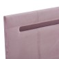 vidaXL Bettgestell mit LED Rosa Stoff 140 x 200 cm vidaXL Bettgestell mit LED Rosa Stoff 140 x 200 cm