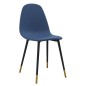 vidaXL Esszimmerstühle 4 Stk. Blau Stoff vidaXL Esszimmerstühle 4 Stk. Blau Stoff