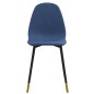 vidaXL Esszimmerstühle 4 Stk. Blau Stoff vidaXL Esszimmerstühle 4 Stk. Blau Stoff