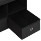 vidaXL Faltbare Sitzbank mit Stauraum Schwarz 76x38x38 cm Leinenoptik vidaXL Faltbare Sitzbank mit Stauraum Schwarz 76x38x38 cm Leinenoptik