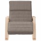 vidaXL Schaukelstuhl Taupe Stoff vidaXL Schaukelstuhl Taupe Stoff