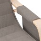 vidaXL Schaukelstuhl Taupe Stoff vidaXL Schaukelstuhl Taupe Stoff