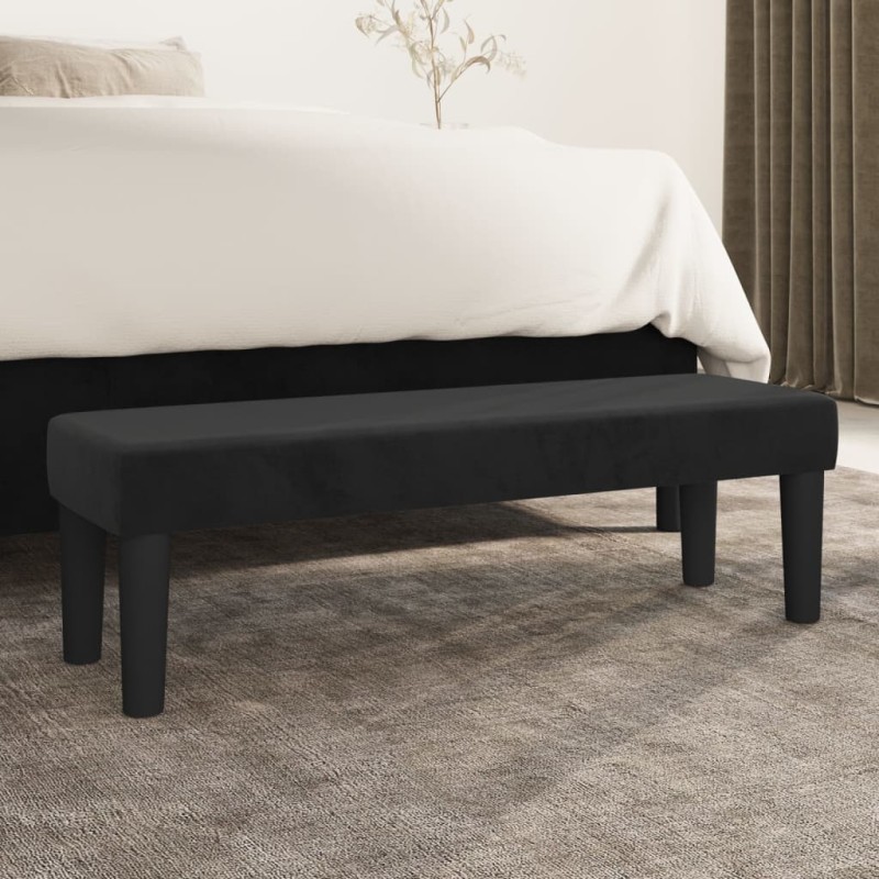 vidaXL Sitzbank Schwarz 100x30x30 cm Samt vidaXL Sitzbank Schwarz 100x30x30 cm Samt