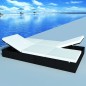 vidaXL Doppel-Sonnenliege mit Auflage Poly Rattan Schwarz vidaXL Doppel-Sonnenliege mit Auflage Poly Rattan Schwarz