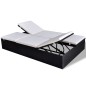 vidaXL Doppel-Sonnenliege mit Auflage Poly Rattan Schwarz vidaXL Doppel-Sonnenliege mit Auflage Poly Rattan Schwarz