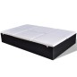 vidaXL Doppel-Sonnenliege mit Auflage Poly Rattan Schwarz vidaXL Doppel-Sonnenliege mit Auflage Poly Rattan Schwarz