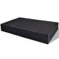 vidaXL Doppel-Sonnenliege mit Auflage Poly Rattan Schwarz vidaXL Doppel-Sonnenliege mit Auflage Poly Rattan Schwarz