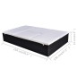 vidaXL Doppel-Sonnenliege mit Auflage Poly Rattan Schwarz vidaXL Doppel-Sonnenliege mit Auflage Poly Rattan Schwarz