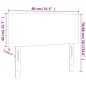 vidaXL Kopfteil Dunkelbraun 80x5x78/88 cm Stoff vidaXL Kopfteil Dunkelbraun 80x5x78/88 cm Stoff