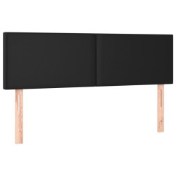 vidaXL Kopfteile 2 Stk. Schwarz 72x5x78/88 cm Kunstleder