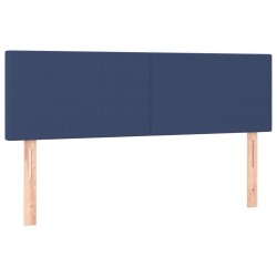 vidaXL Kopfteile 2 Stk. Blau 72x5x78/88 cm Stoff