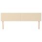 vidaXL Kopfteile 2 Stk. Creme 100x5x78/88 cm Stoff