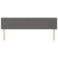 vidaXL Kopfteile 2 Stk. Grau 100x5x78/88 cm Kunstleder