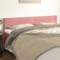 vidaXL Kopfteile 2 Stk. Rosa 100x5x78/88 cm Samt vidaXL Kopfteile 2 Stk. Rosa 100x5x78/88 cm Samt