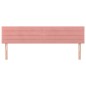 vidaXL Kopfteile 2 Stk. Rosa 100x5x78/88 cm Samt vidaXL Kopfteile 2 Stk. Rosa 100x5x78/88 cm Samt
