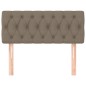 vidaXL Kopfteil Taupe 100x7x78/88 cm Stoff