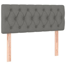 Kopfteil Dunkelgrau 90x7x78/88 cm Stoff